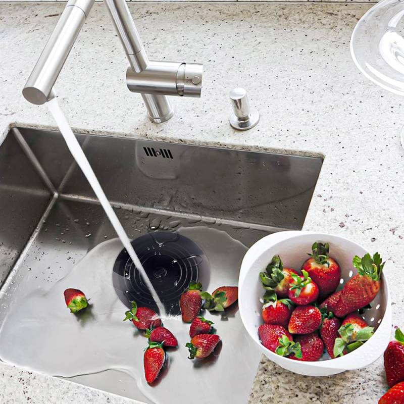 6Inch Siliconen Bad Stopper Grote Bad Drain Stopper Haar Stopper Flat Zuig Cover Drain Plug Voor Keukens Badkamers Wasserij