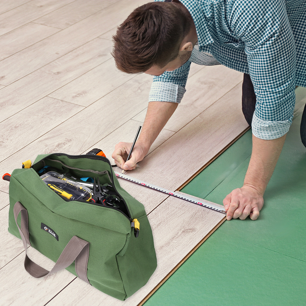 Draagbare Elektricien Gereedschapstas Multifunctionele Etui Sleutel Schroevendraaier Tang Canvas Gereedschapstas Organizer Gereedschap Opbergtas