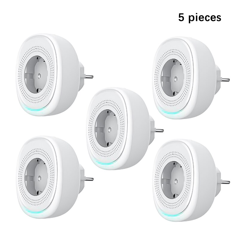 Dual USB Wifi Smart Socket Night Light Smart Life European Smart Socket Electrical Equipment Supplies Electrical EU Sockets Home: 5 PCS