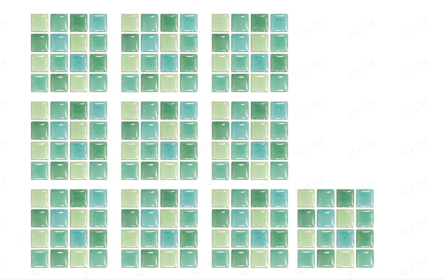 10pc 3d Crystal Tile Stickers Diy Waterproof Self-adhesive Wall Stickers Wall Art Decals For Bar Counter Kitchen Bathroom Decor: F