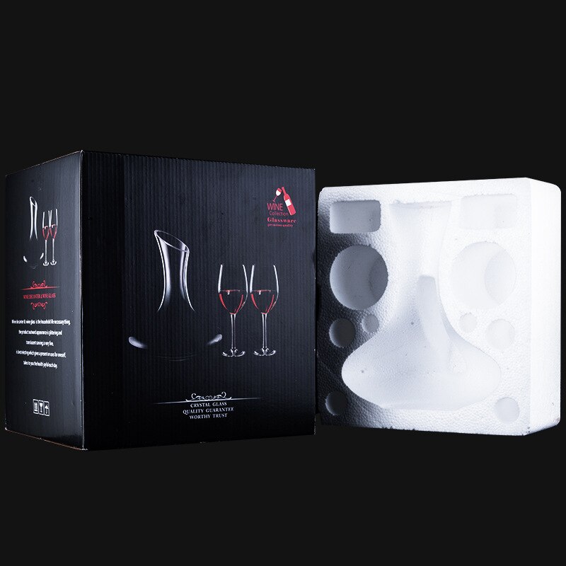 Decanter Set Combination Wine Set Crystal Glass Goblet Whiskey Vodka Decanter 1500ml Large Capacity Quick Decanter