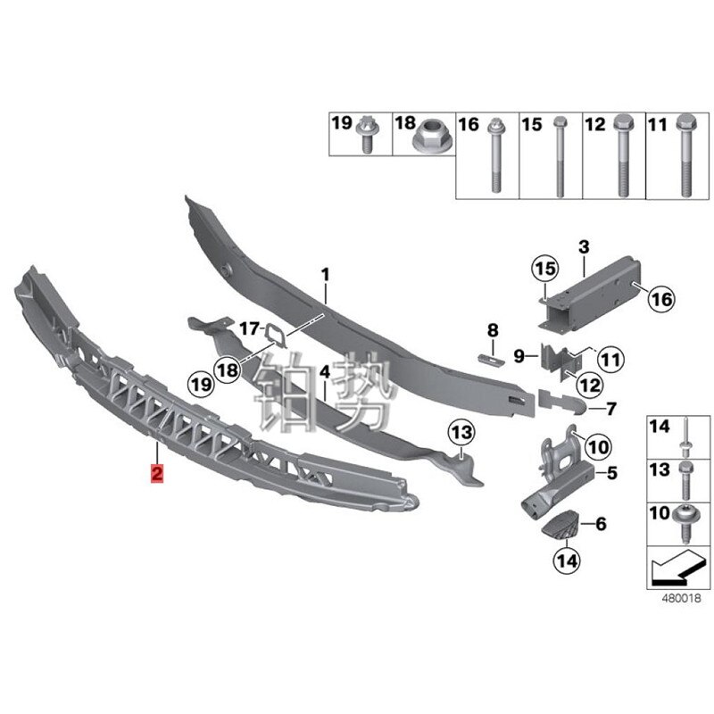 Auto Voorbumper Buffer Foam Schokdemper Voor -b MwF35 320Li 328Li 335Li 328Li X 316Li Voorbumper Foam