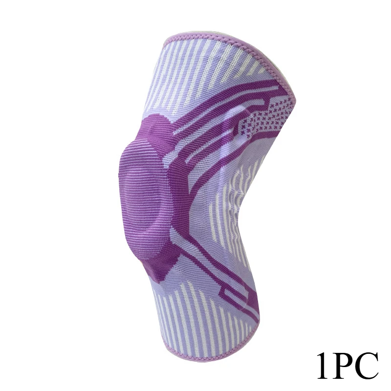 Manchon de soutien de genou à Compression, 1 pièce, rehausseur de genou à ressort, protection des articulations du ménisque, protection de sport, protection des jambes: M / Rouge