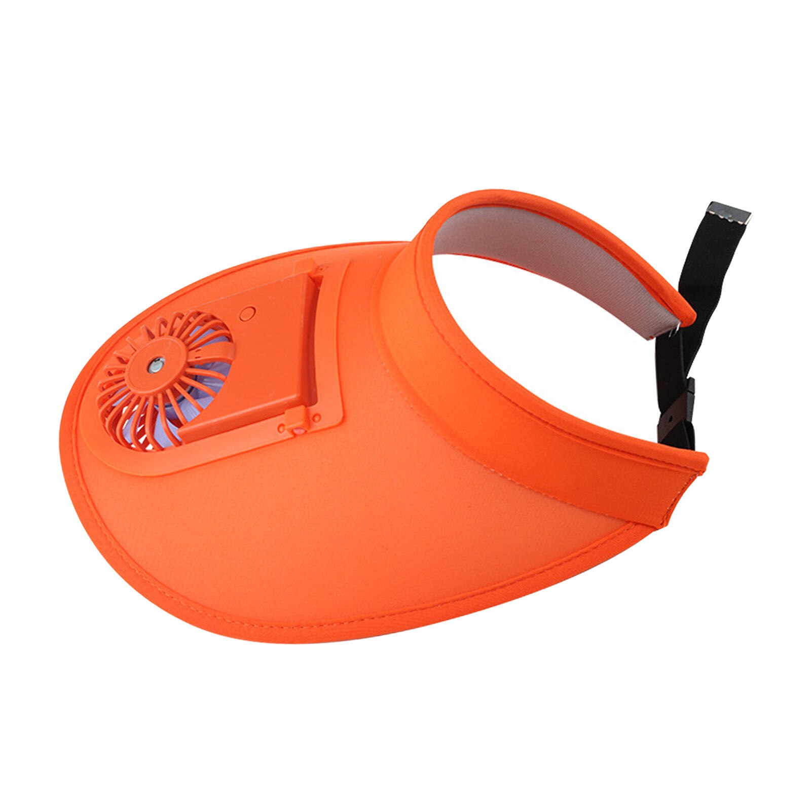 Adult Summer Solar Fan Hat Solar Panel Powered Cooling Fan Baseball Hat Sun Visor Hat Summer Outdoor hat For Outdoor Camping: Orange