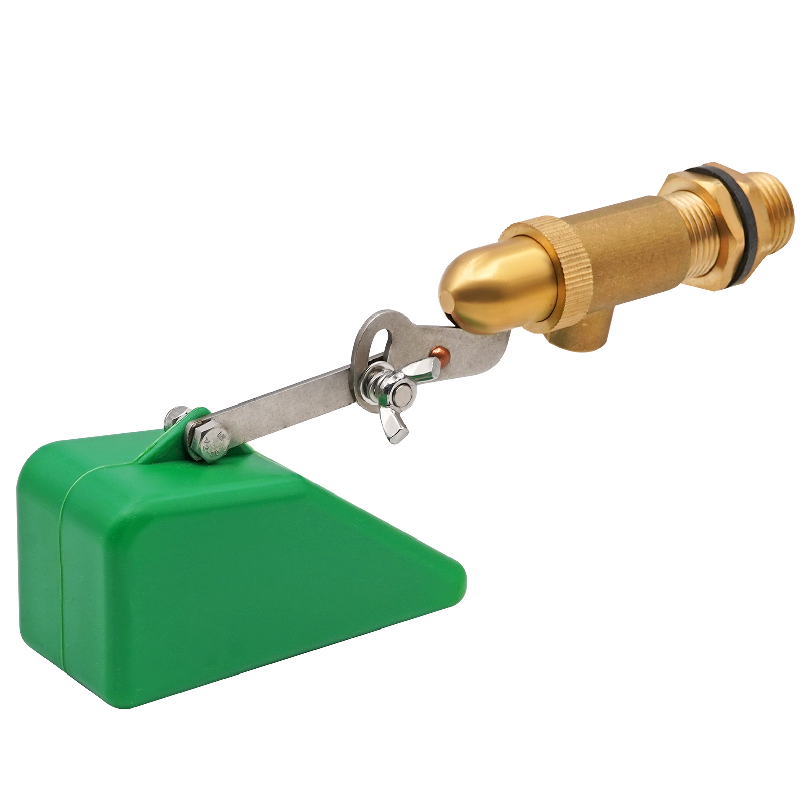 1/2 Inch Brass Water Level Control Copper Float Valve for Water Bowl Water Tank Brass Adjustable Arm Automatic Fill Float Valve