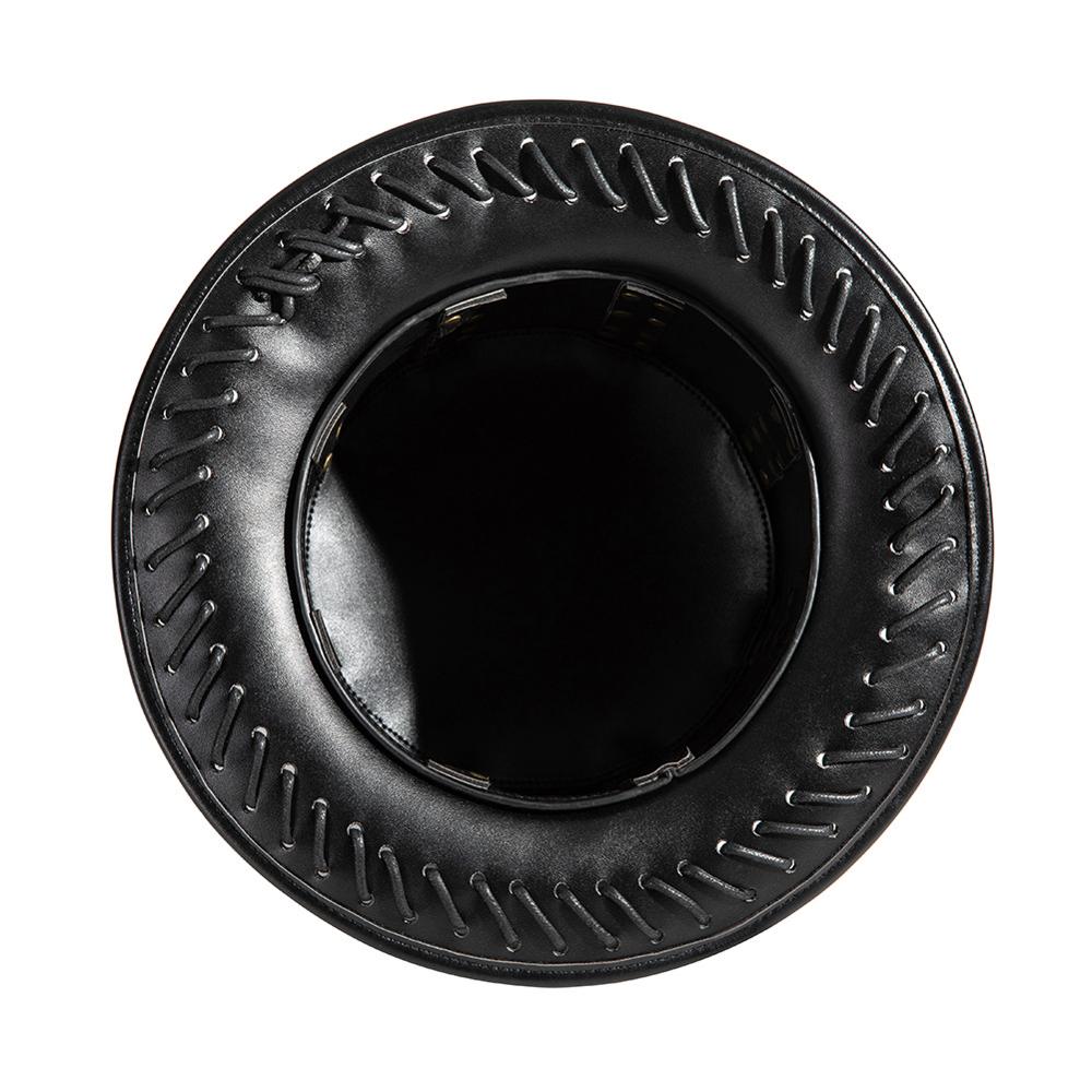 Aboutcos steampunk hat pu læder hatte victorian mandlige millinery traditionel magic tryllekunstner kasketter gentleman hat prom rekvisitter cos kit