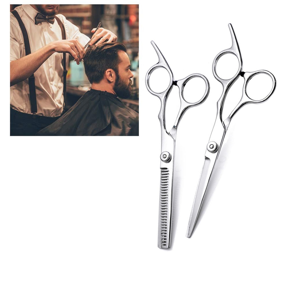 6 Inch Flat Shear Dental Shear Stainless Steel Hair Scissors Hairdressing Scissors