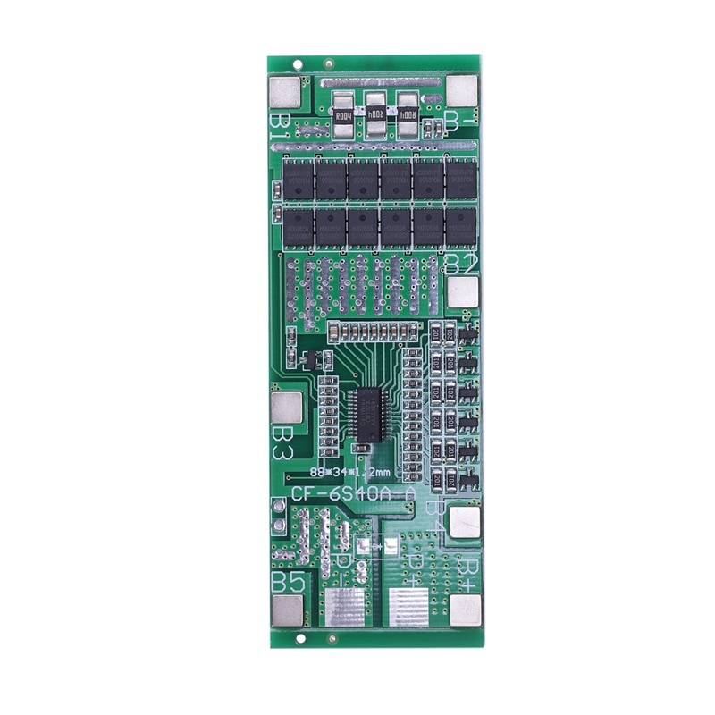 24V 6S 40A 18650 batteria al litio agli ioni di litio proteggi scheda illuminazione solare Pcb Bms con bilanciamento per Scooter Ebike