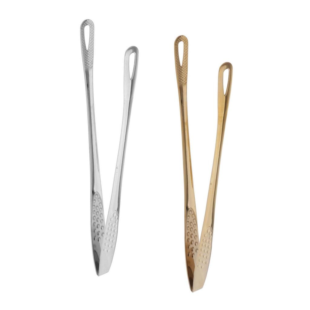 Pinzas de cocina de acero inoxidable para cocinar y asar
