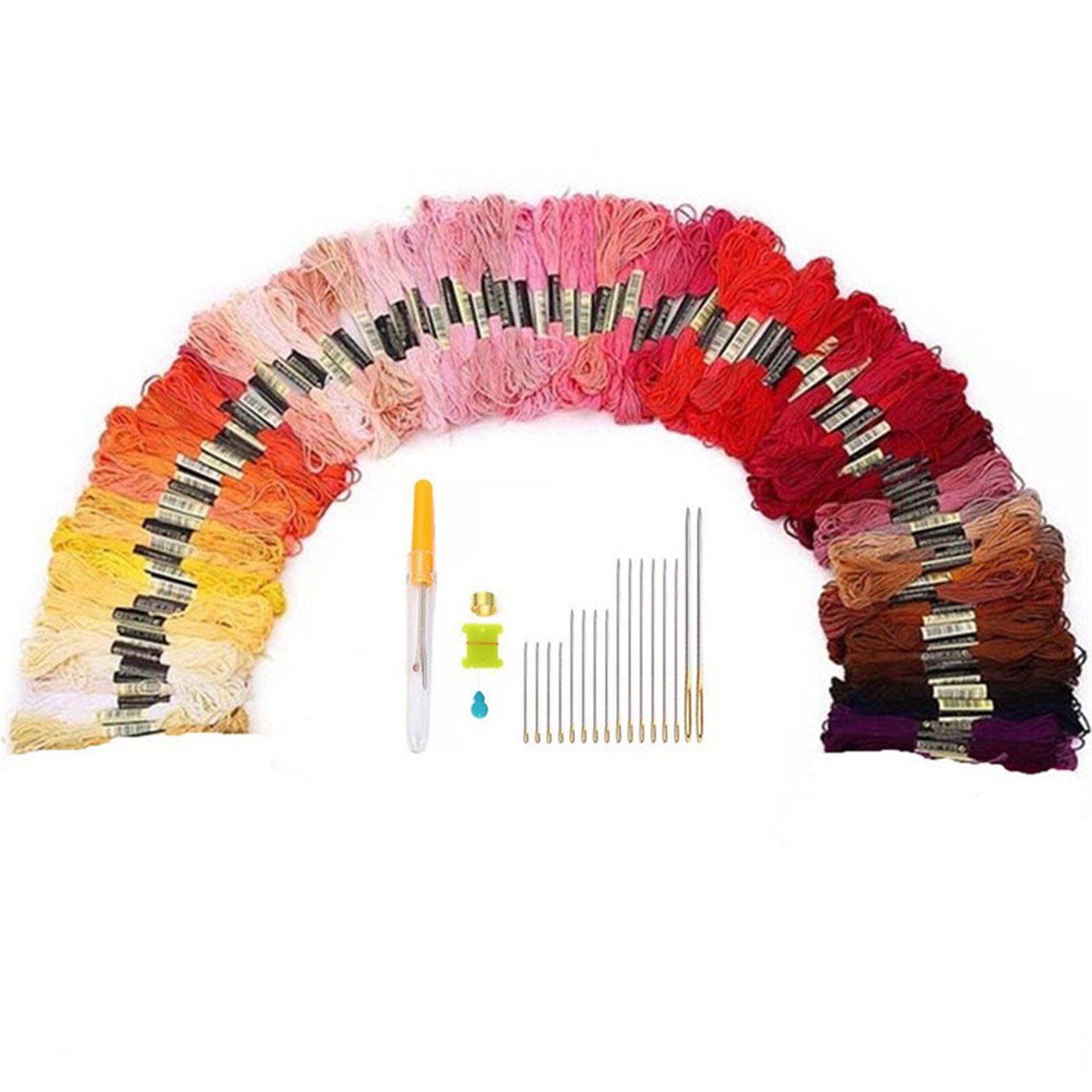1500pcs Colorful Embroidery Thread Set Cross Stitch Floss Threads Cotton Sewing Skeins Skein Kit DIY Handkitting Sewing Threads