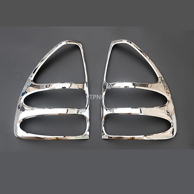 Para Toyota Land Cruiser Prado 120 J12 2003 2004 2005 2006 2007 ABS, accesorios de cubierta de ajuste Exterior cromado: 9
