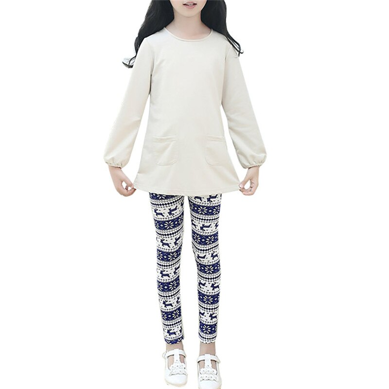 Lonsant Baby Kids Childrens Afdrukken Bloem Peuter Classic Leggings Meisjes Broek Meisjes Legging Baby Meisje Leggings: Blauw