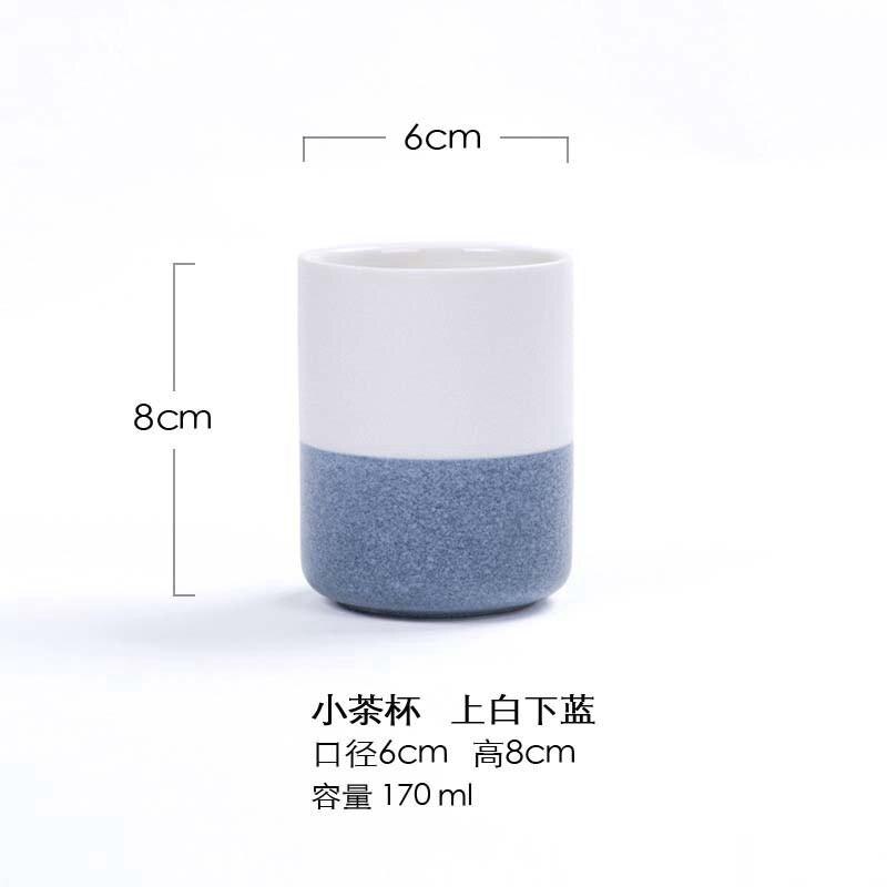 Ceramic Coffee Cup Porcelain Personal Single Pottery Tea Cups Korea Style Drinkware Wine Mug Water Mugs: F-170ml