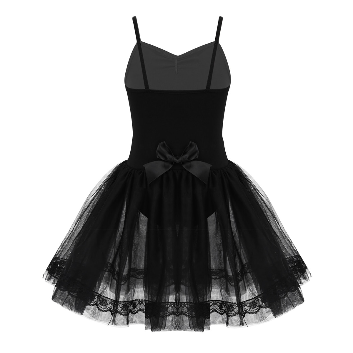 freundlicher Mädchen Ballett Wettbewerb Tanz Kleid eingeklemmt Vorne mit Strass Ballett Tanz Ballerina Gymnastik Trikot Ballettröckchen Kleid