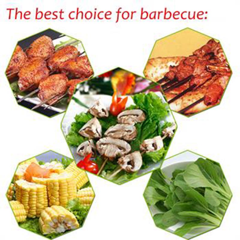 50Pcs 35Cm Rvs Barbecue Stokken Spies Bbq Vlees Kebab Kabob Naald