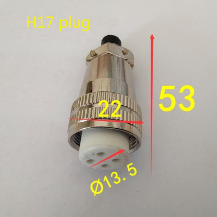 1PC Engraving Machine High-Speed Spindle Motor Special Aviation Plug Aviation Plug-In Socket Base Fixed Wiring Plug Faucet: 9