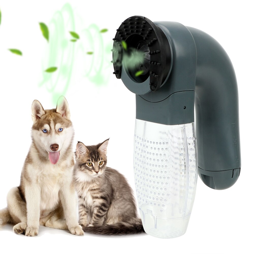 Vakuum Pelz Reiniger Hundesalon Katze Hund Deshedding Haarschneidemaschine Haustier Massage Katze Hund Tiere Haar Kamm Elektrische Saug Gerät