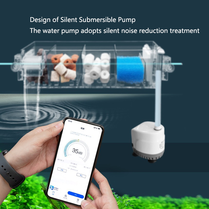 Aquarium Wasserfall Filter Box Wand Montiert Integrierte Stille Zirkulierende Wasser Reiniger Für Aquarium Tank Box Mit Wasser Pumpe