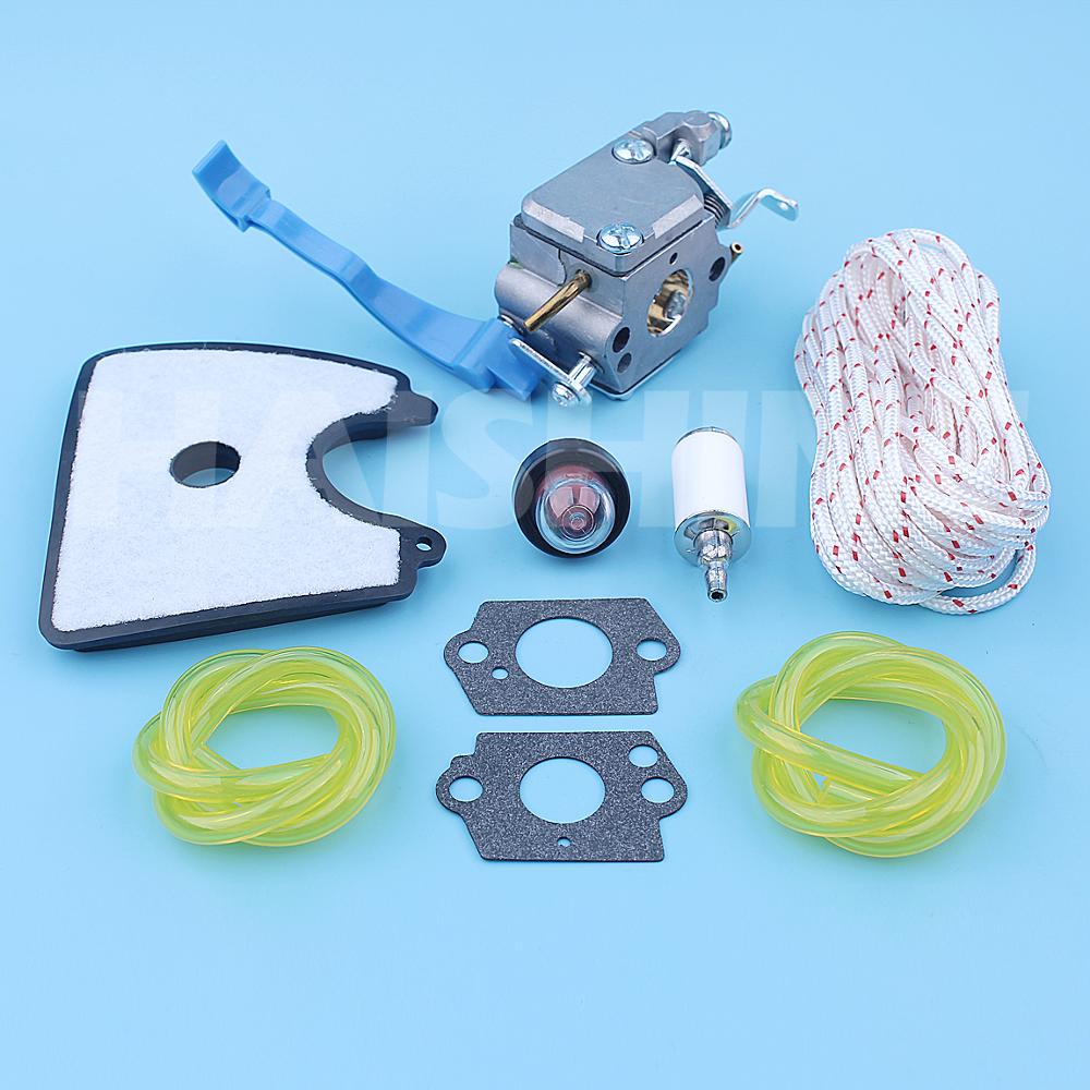 Kit d'entretien de carburateur pour Husqvarna 125B 125BX 125BVX 28cc 2-Cycle souffleur de feuilles tirer la corde Zama C1Q-W37 pièce de rechange