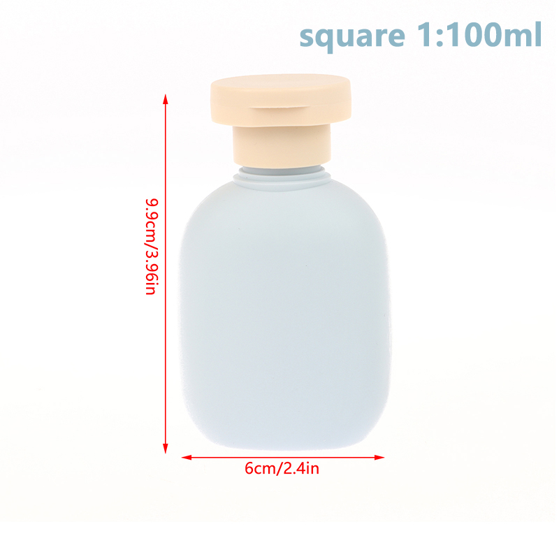 1pcs 100ML-500ML Avocado Green Plastic Shampoo Shower Gel Foaming Soap Dispensers Refillable Bottles Flip Lotion Bottles