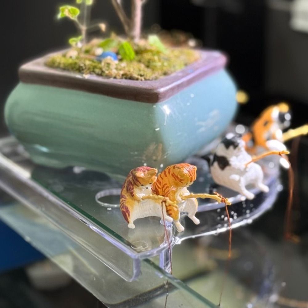 Estante de almacenamiento de esquina triangular para pecera, sin perforaciones, fácil instalación, soporte para plantas de acuario, ahorro de espacio decorativo