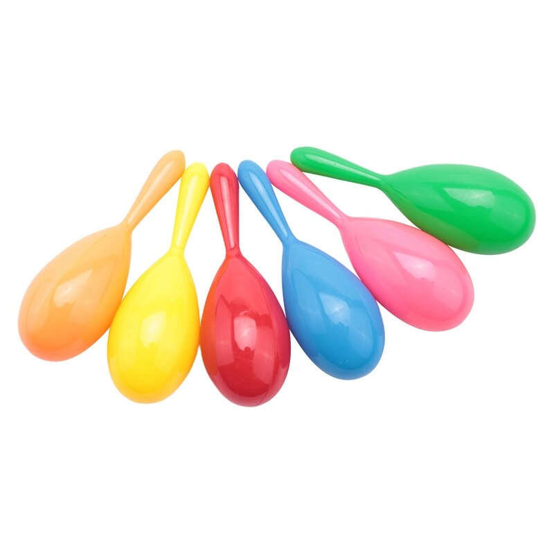24 Maracas de neón, brillante y colorida, fabricante de ruido para de año , maracas-carnaval mejicano de neón de 4 pulgadas, de Luau o Classroo