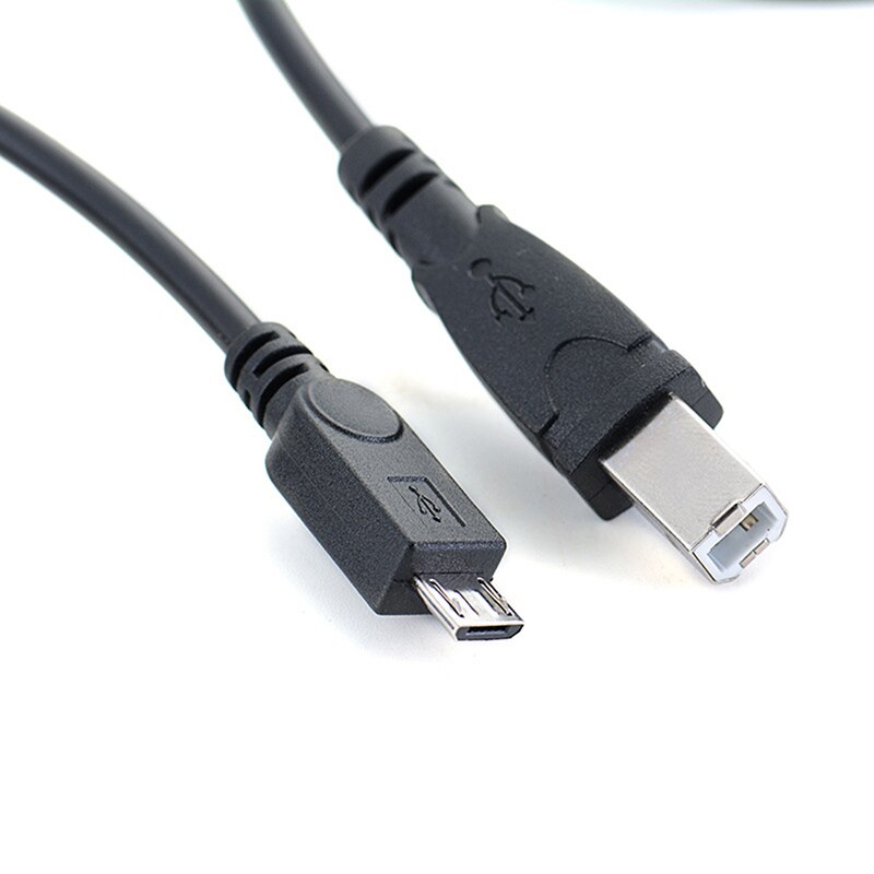 3.2ft Micro USB Male To USB B Type Male Data OTG Cable For Mobile Tablet Printer 1m Connector 2 : Standard B Type Male