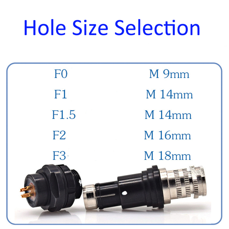 Compatible Fischer 102 M9 0F 2 3 4 5 7 9Pin Short Push-pull Self-locking Round Plug Socket Half-moon Positioning Pin Connector