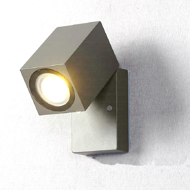 Gu10 kolbe ledet utendørs vegglampe vanntett  ip65 vegglampe  ac85v-265v veranda utendørs belysning
