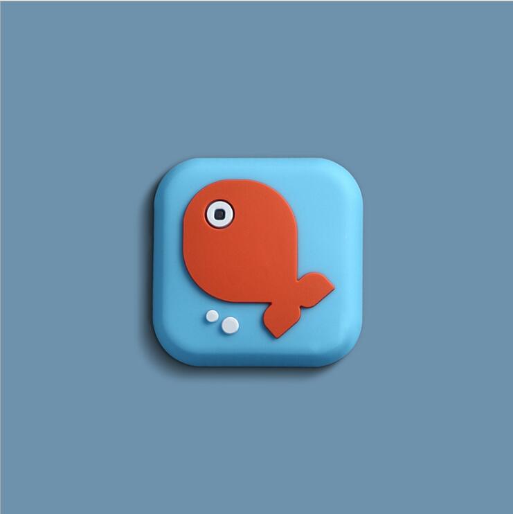 Cthome 1 stuks muurverdikking dempende deurknop golfstyling rubberen spatbordgreep deurslot beschermmat thuis muur deurknop matten: Fzd 001-5