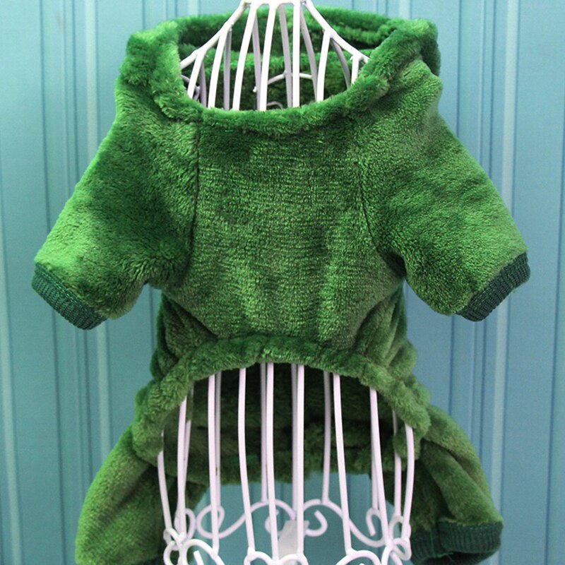 Funny Pet Cat Clothes Dinosaur Costumes Winter Warm Plush Cat Coat Small Cat Kitten Hoodie Puppy Dog Clothes
