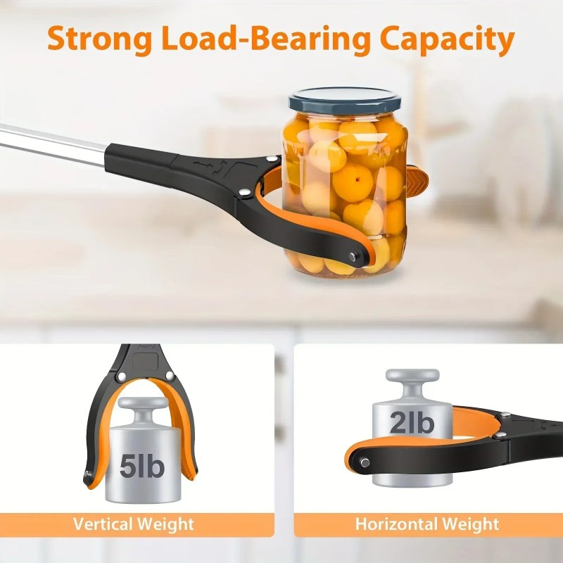 1pc Garbage Picker Grabber With 360° Rotating Clamp Lightweight Heavy Duty Grabber For Seniors 32 Inch Grabber Trash Pickup Tool
