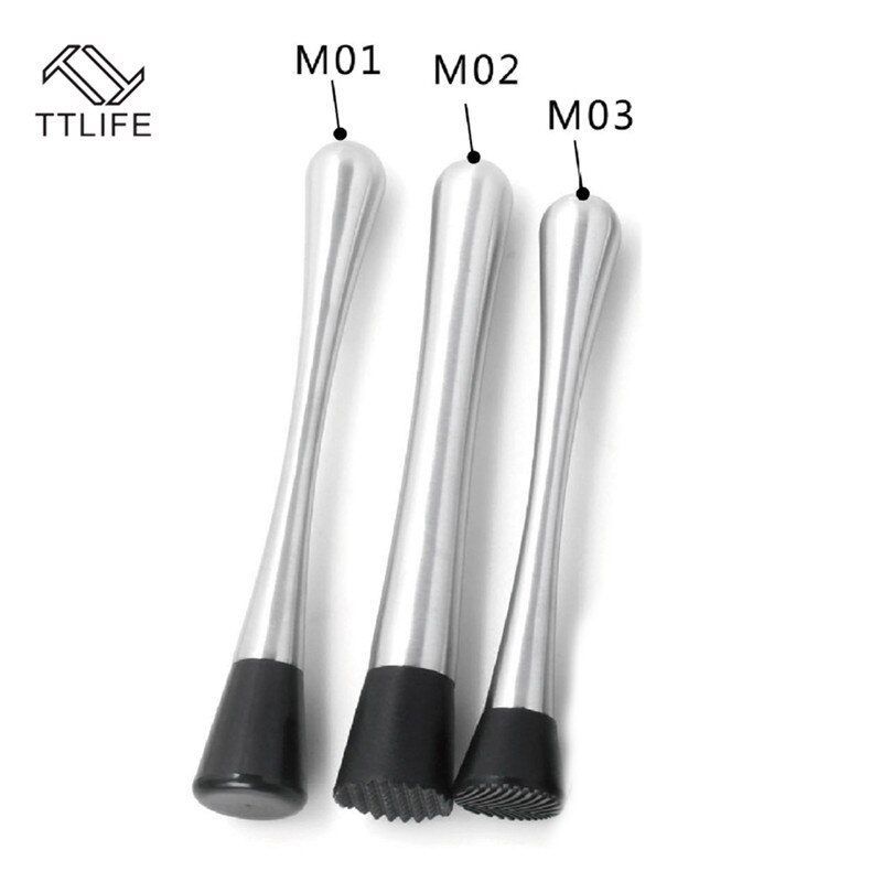 Aço inoxidável vinho mistura vara cocktail mudler shaker com martelo de esmagamento diy bebida fruta mudler esmagado gelo barware ferramenta