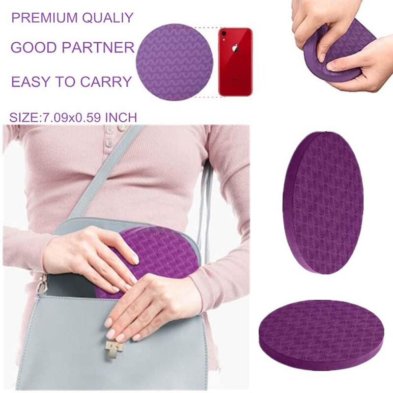 Portable Plank Support Mat Fitness Mat Non-slip Sports Protection Elbow Pad 175x15 Mm Thick Disc 1 Pair of TPE Mats