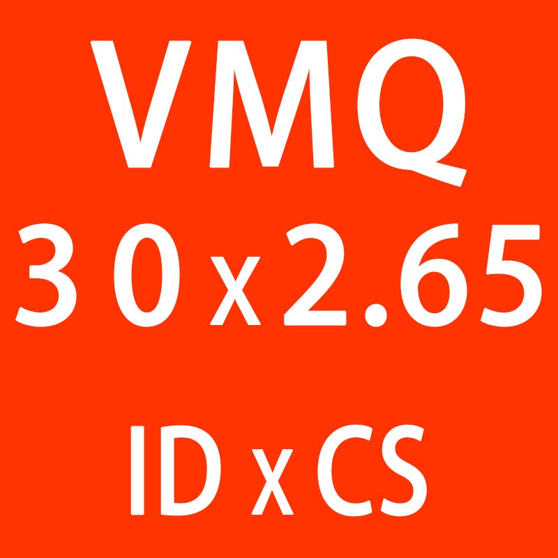 5 Stk/partij Rode Siliconen O-Ring Siliconen/Vmq ID21.2/22.4/23.6/25/25.8/26.5/28/30*2.65Mm Dikke O Ring Seal Rubber Ringen Pakking Washer: ID30mm