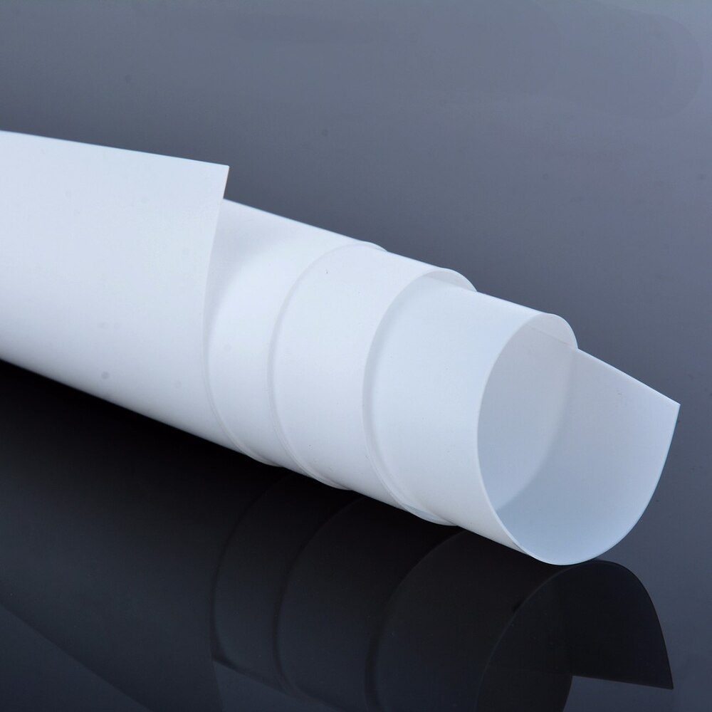 1pc White PTFE Film High Strength Temperature PTFE Sheet 500*250*0.5MM For Compression Molding Extrusion Processing