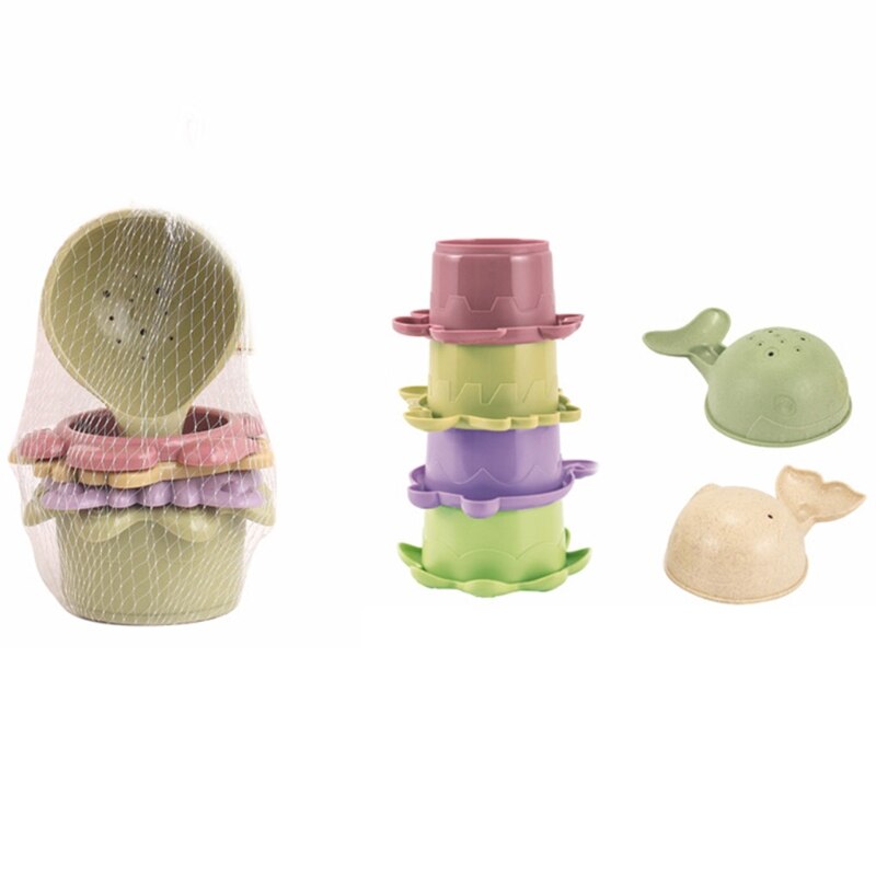 Sanduhr-stapelbecher-wasserspielzeug für schwimmbad, badewanne und dusche, interaktives spielzeug für babys ab 6m+  jahren zur frühen lernförderung: C