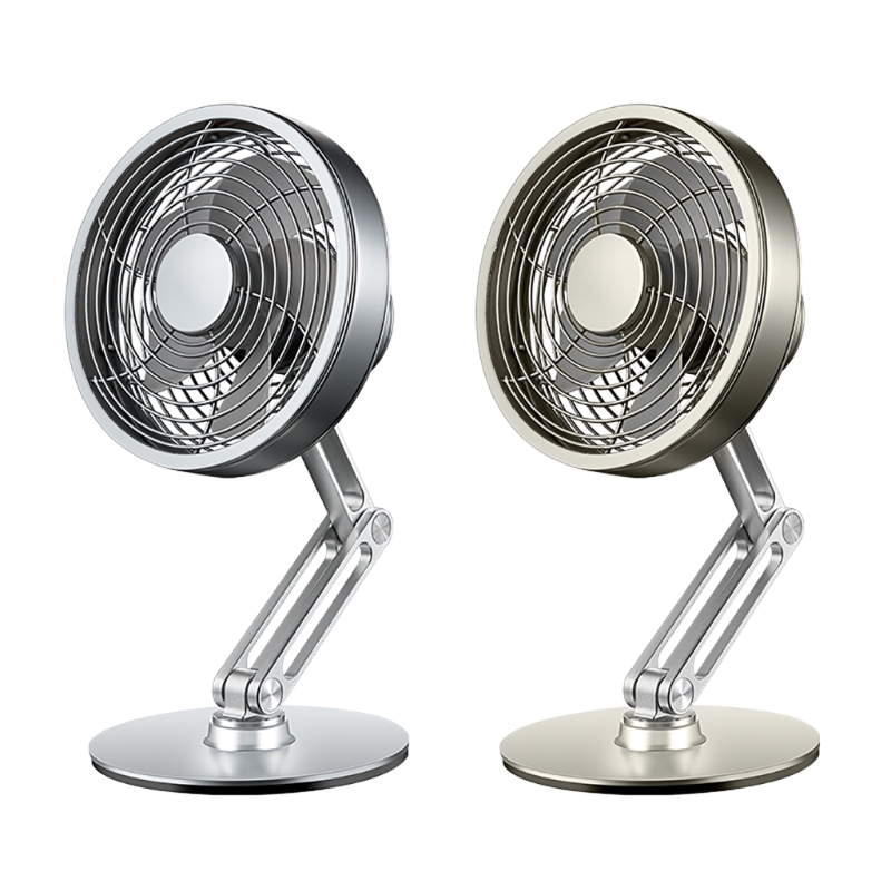 USB Desk Fan 5V Aluminum Cooling Fan 6Speed 360 Adjustable Cooling Fan