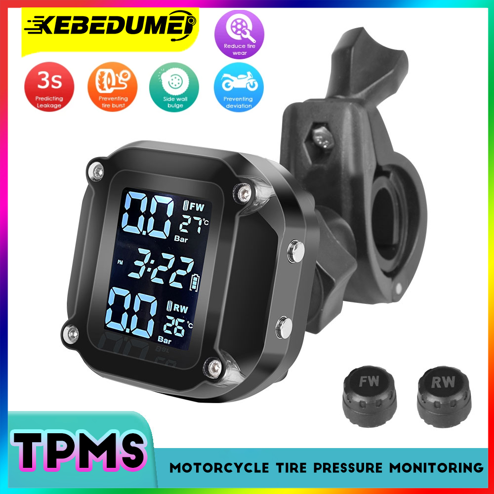 Sensori di pressione pneumatici per moto TPMS Motore TMPS Sistema di monitoraggio della pressione dei pneumatici Sensore esterno per pneumatici a 2 ruote per moto
