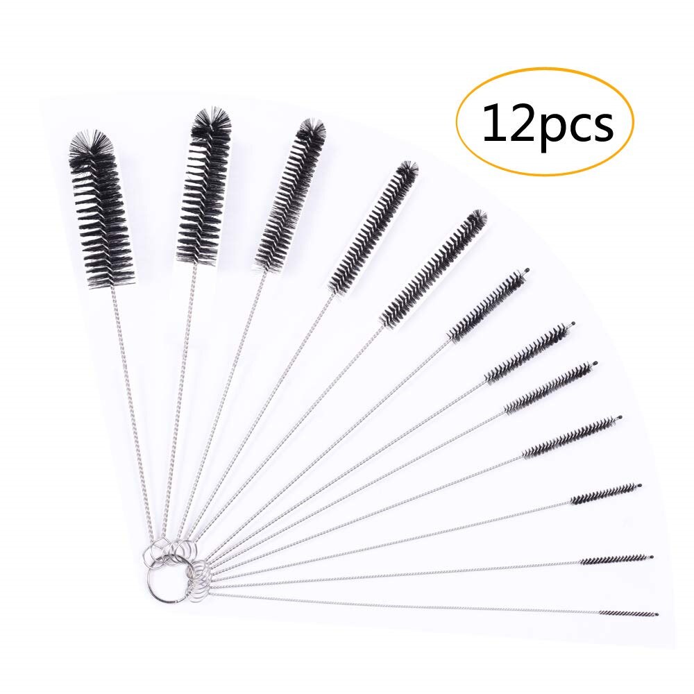 Pack of 12 Pipe Cleaners Long Cleaning Brushes For Water Bottle Coffee Machine Stainless Steel Multi-function practical
