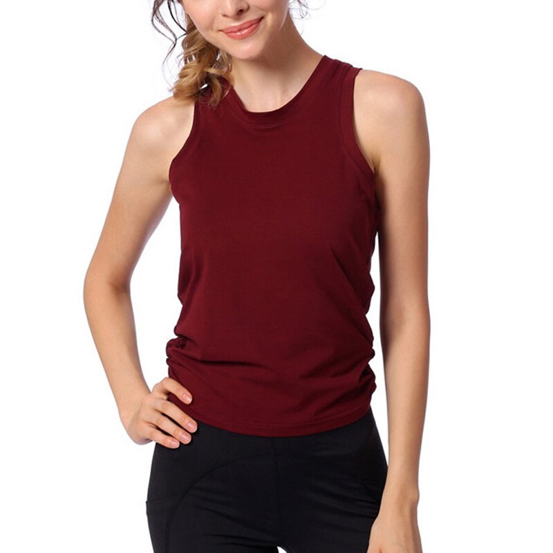 Kvinders sportstøj gym backless sports yoga toppe kvinders fitness toppe fitness t-shirt dame tank t-shirt