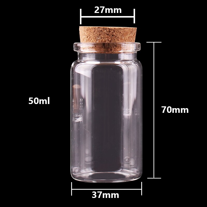 24Pcs 20Ml 50Ml 65Ml 90Ml Kleine Glazen Flessen Me... – Grandado