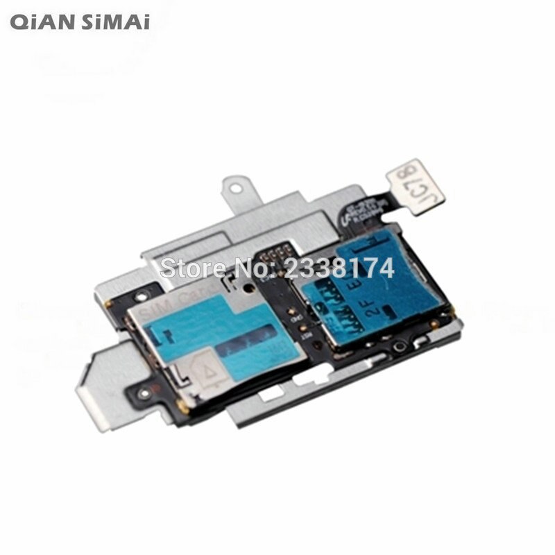 Qian Simai Voor Samsung Galaxy S3 I9300 Sim Card Slot Sd-kaart Lade Reader Holder Socket Flex Kabel Reparatie onderdelen