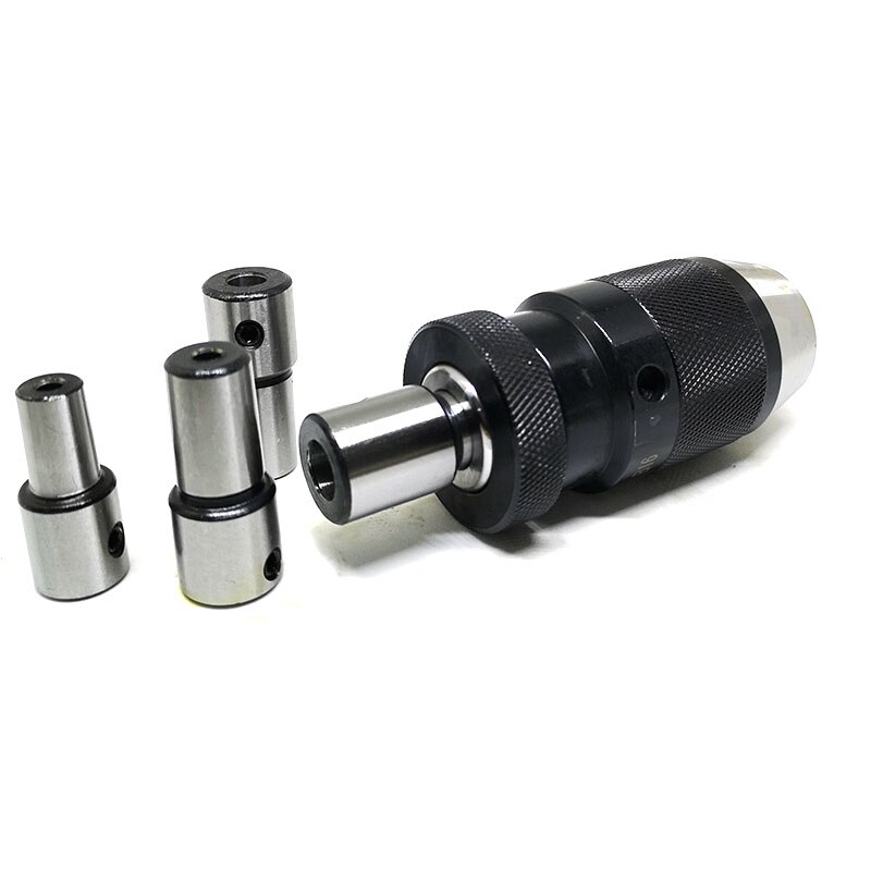 1 zestaw B10 własnym dokręcić uchwyt wiertarski bez klucza + otwór wewnętrzny 5 6 8 10 11 12mm altanka adapter wał silnika korbowód