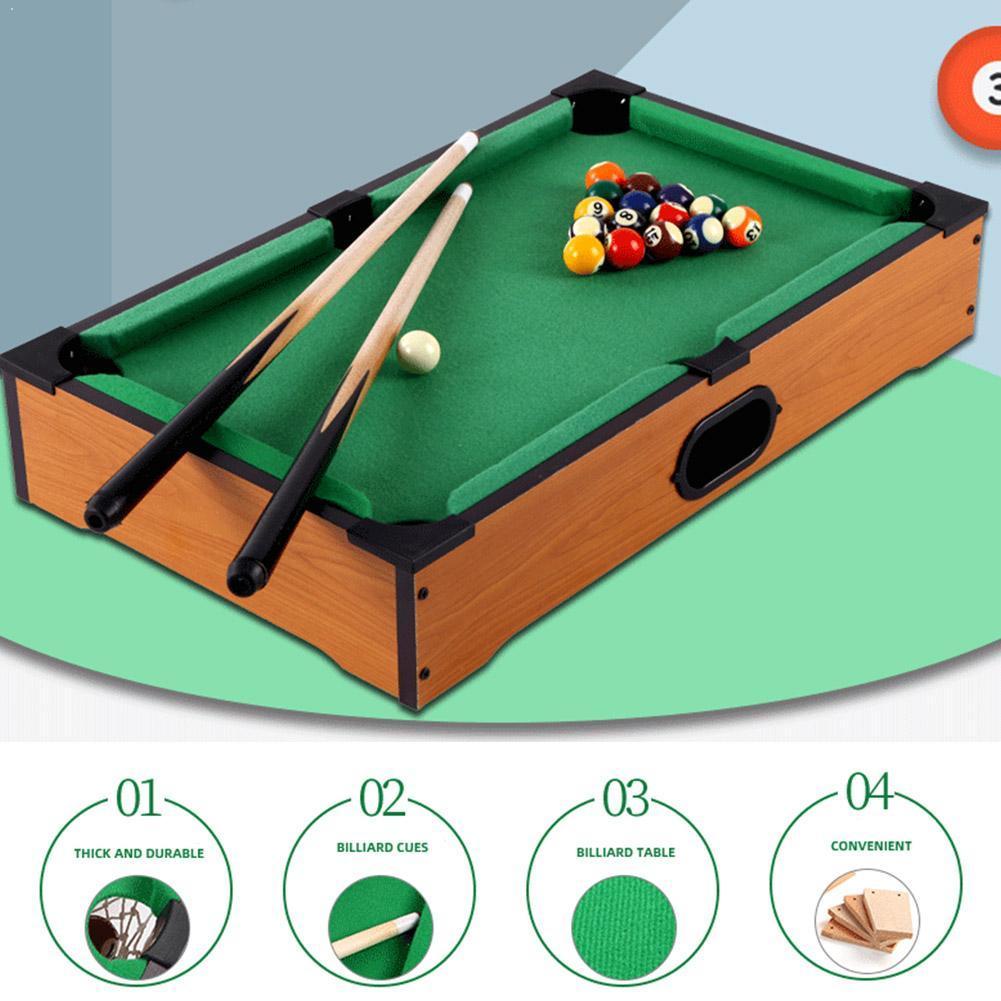 Mini Table Table de billard bureau billard ensembles enfants sport jouets fournitures famille noël divertissement balles S K2B3