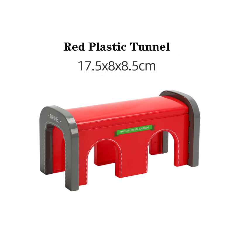 Stazione di parcheggio del Tunnel della grotta degli accessori della pista del treno di legno della ferrovia adatta a tutti i giocattoli educativi della pista di marca per i regali dei bambini: WJ-JM-12-154-RD