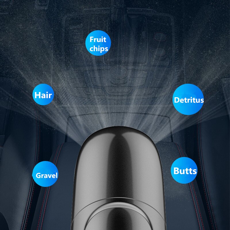 Handheld Wireless Vacuum Cleaner Wireless USB Rechargeable Vacuum Dust Remove for Auto Home Carpet Cleaner Sofa Pet 6000 Pa