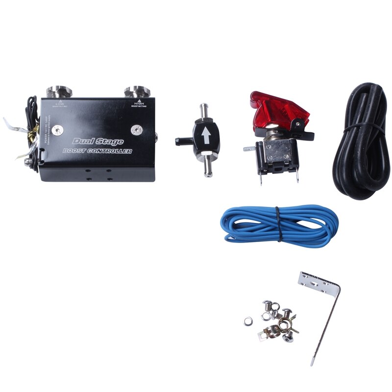 Dual Stage Electronic Turbo Boost Controller PSI Turbocharger with Switch Vehicle: Default Title