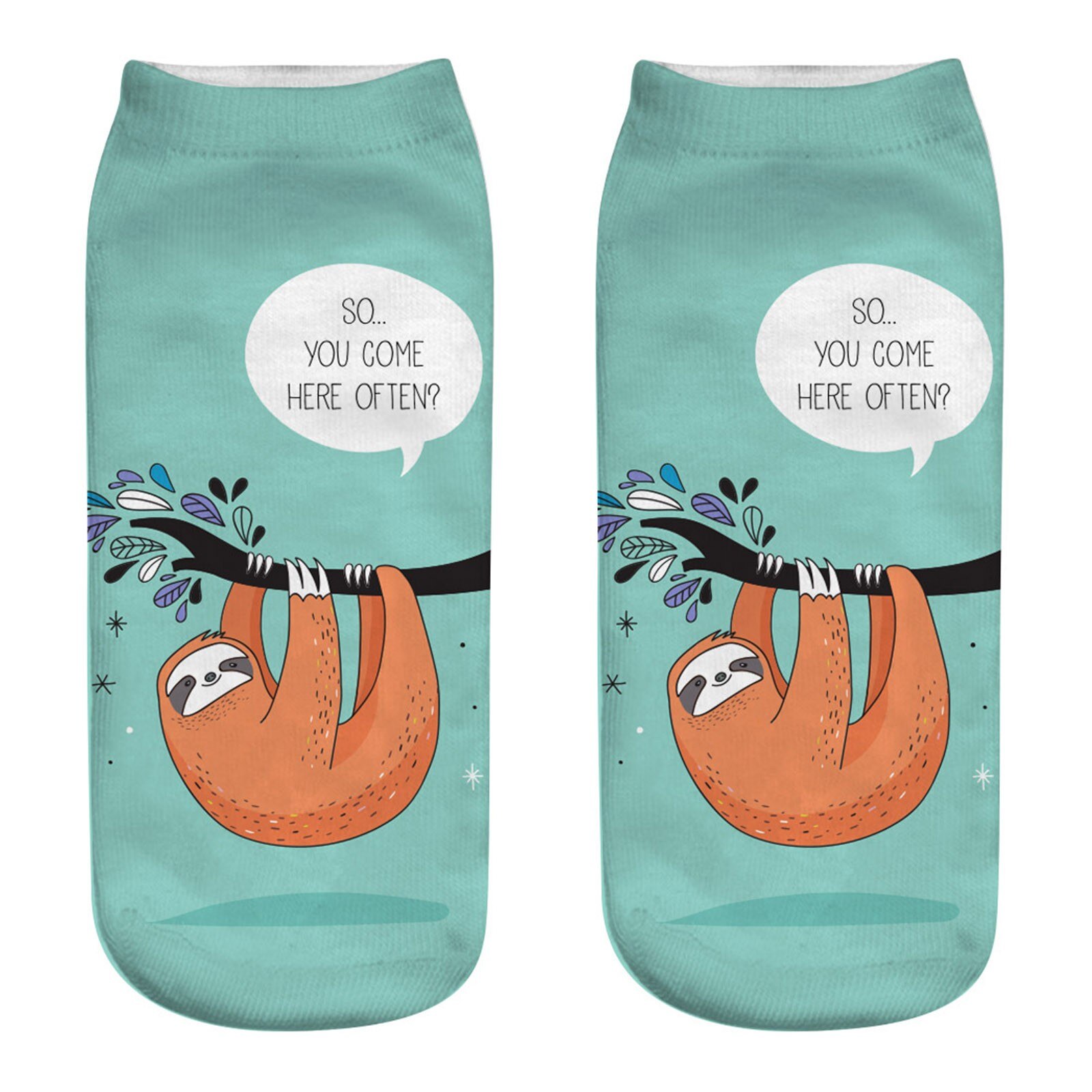 Casual Work Business Women Socks 3d Animal Print Medium Sports Socks Cute Soft Soft Autumn Winter Sock Slippers: I