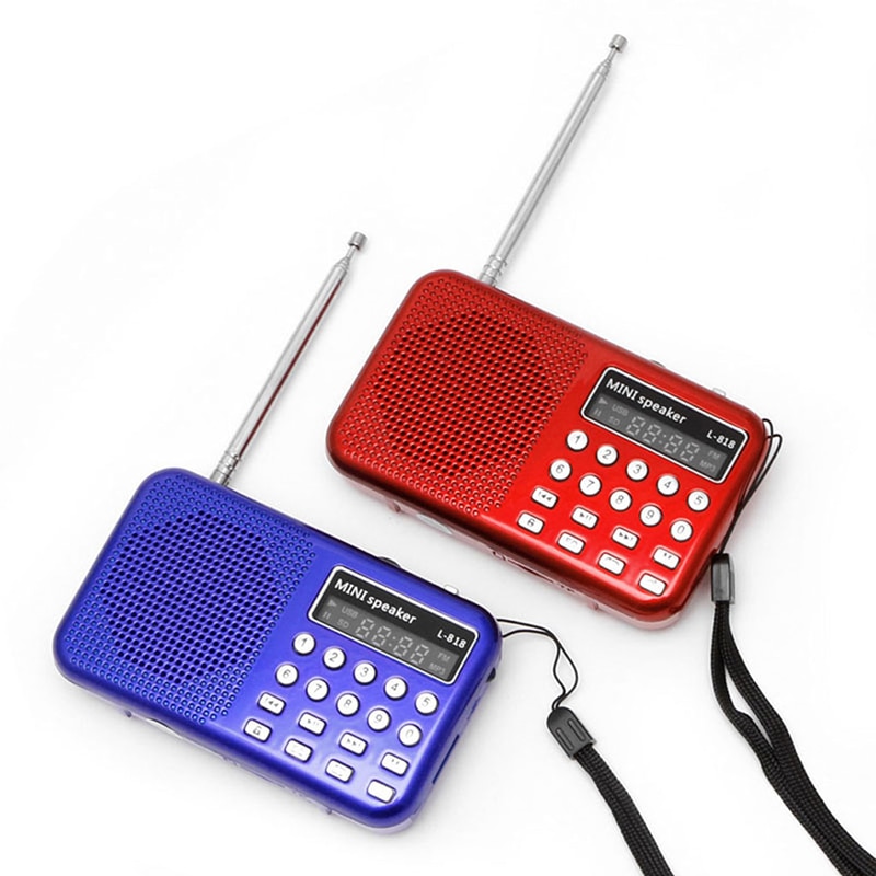 Mini Lcd Digitale Audio Fm Radio Usb Micro Sd Tf Card Speaker MP3 Muziekspeler
